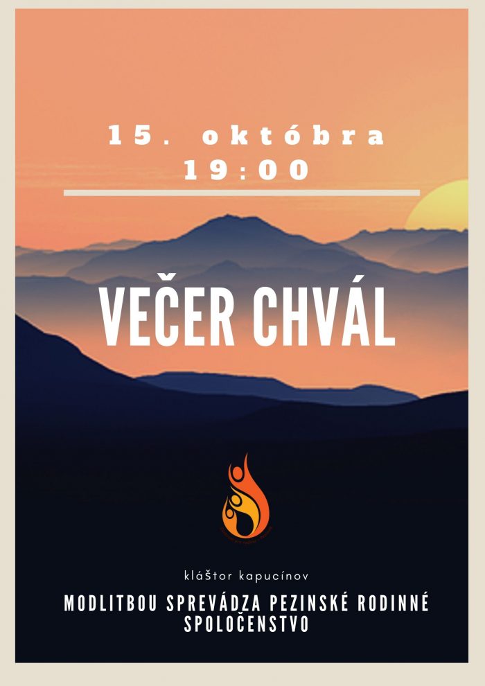 večer chvál jesen 2019