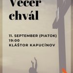 Večer chvál 11.9.2020